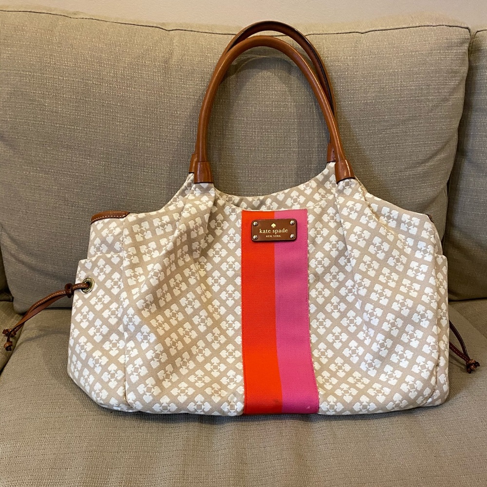 kate spade Stevie baby bag with changing pad